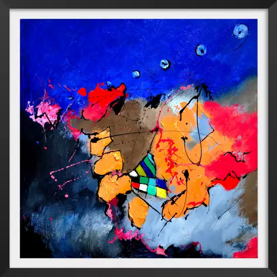 Jeu de couleurs - poster art abstrait