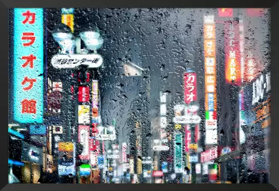 Tokyo sous la pluie - tableau villes du monde