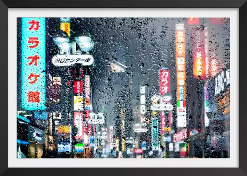 Tokyo sous la pluie - tableau villes du monde