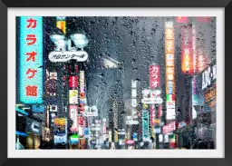 Tokyo sous la pluie - tableau villes du monde