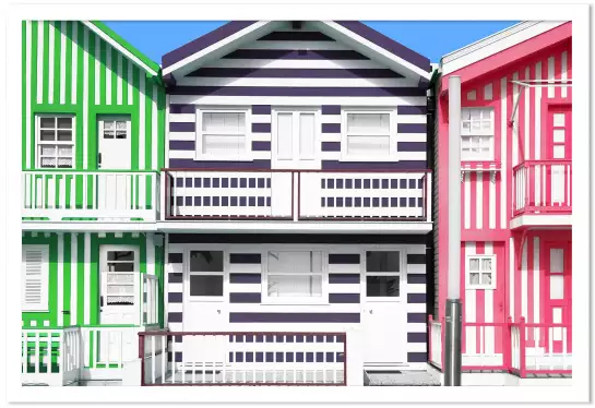 Maisons colorées - art architectural