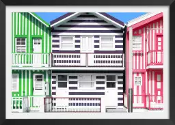 Maisons colorées - art architectural