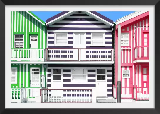 Maisons colorées - art architectural