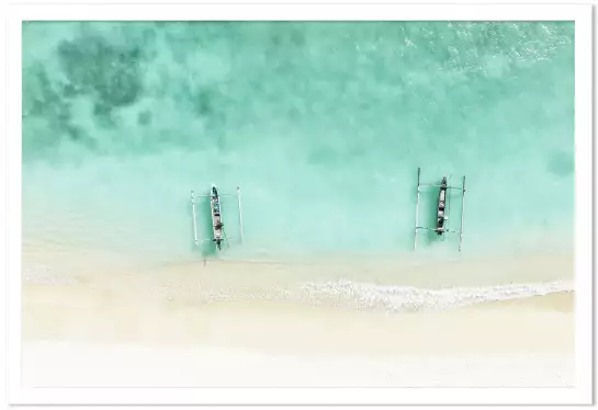 Azur jukung - affiche mer et plage