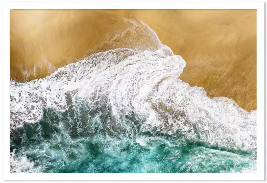 Aqua wave - affiche mer
