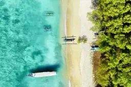 Paradis turquoise - affiche mer et plage