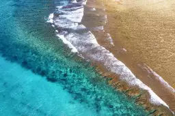 Sandy blue - affiche paysage mer