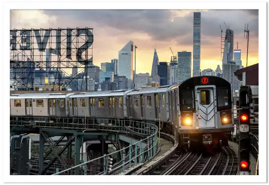Tramway vers NY - poster new york