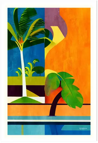 Le cocotier- affiches palmiers
