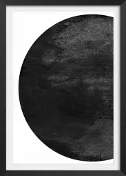 Nuit lunaire - affiche art geometrique