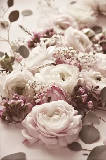 Mariage - affiche de fleurs