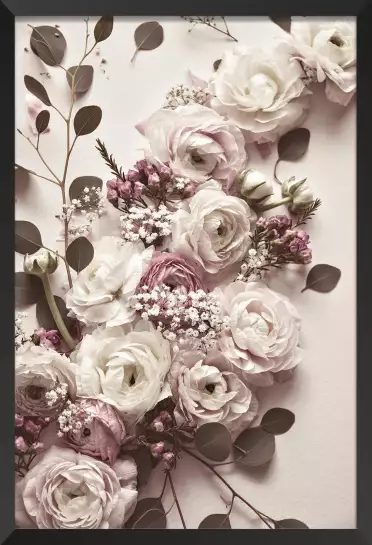 Bouquet de mariée - affiche de fleurs