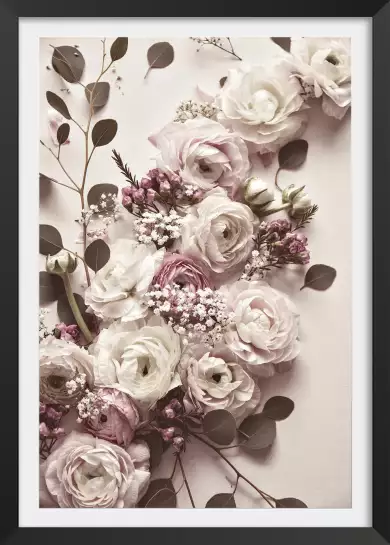 Bouquet de mariée - affiche de fleurs