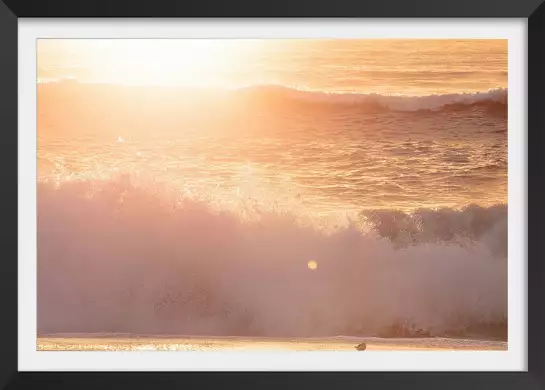 Soleil d'été au matin - affiche plage