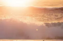 Soleil d'été au matin - affiche plage