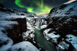 Gullfoss - paysage hiver