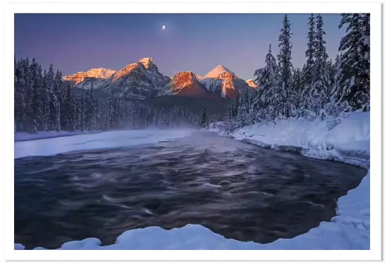 Les Rocheuses canadiennes - paysage hiver