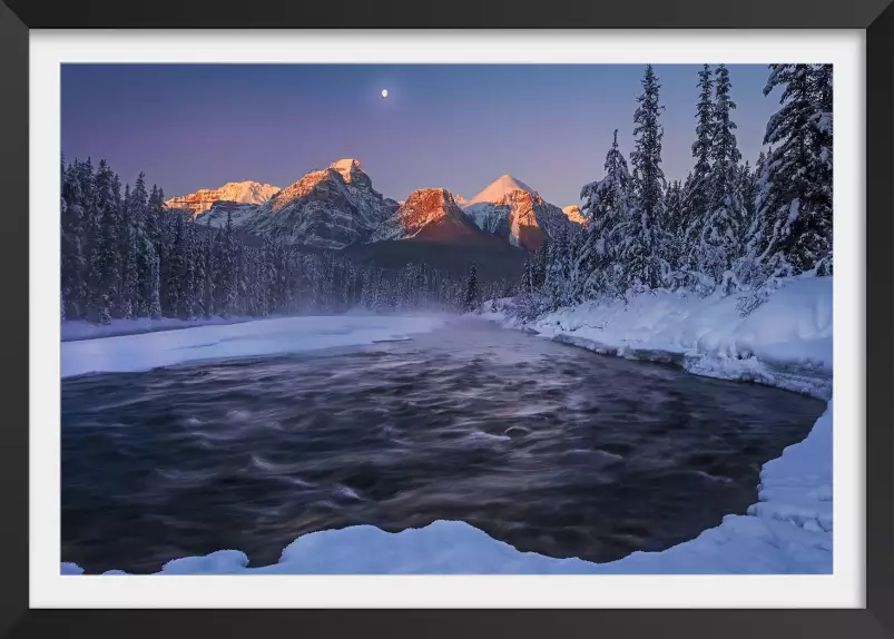 Les Rocheuses canadiennes - paysage hiver