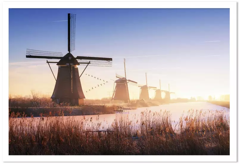 Kinderdijk - paysages d'été