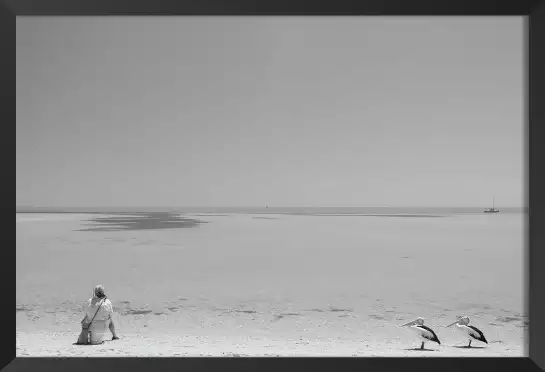 Poisson en attente - photos noir et blanc célébrités