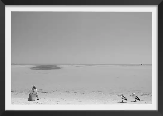 Poisson en attente - photos noir et blanc célébrités