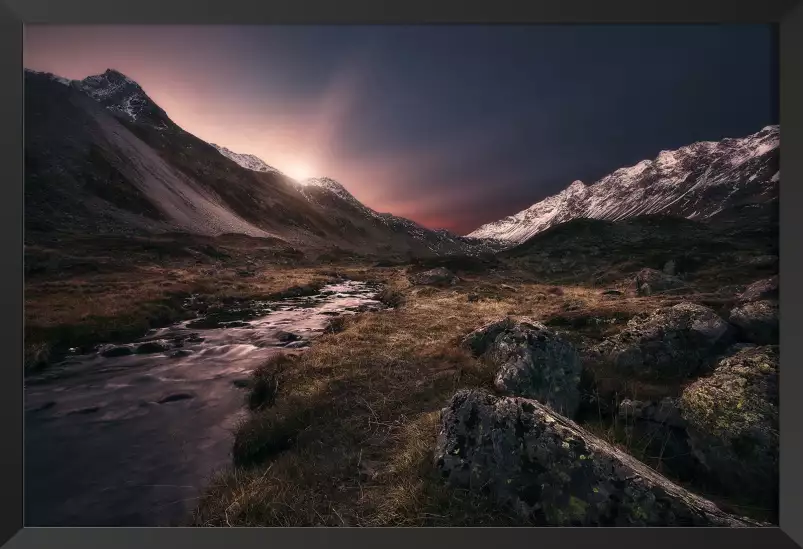 Automne épique - affiche montagne