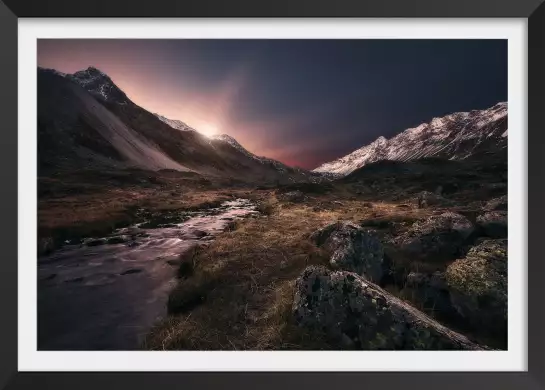 Automne épique - affiche montagne