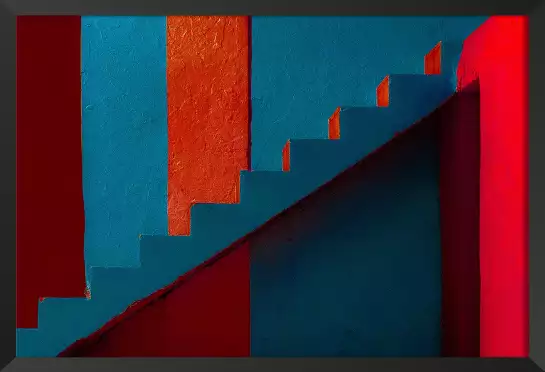 Escalier à Trinidad - affiche moderne