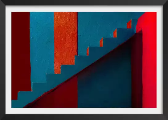 Escalier à Trinidad - affiche moderne