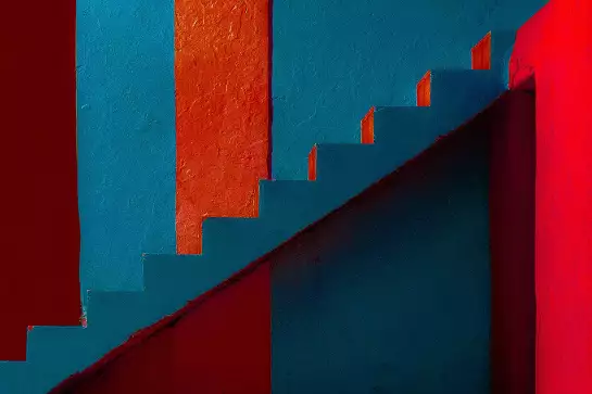 Escalier à Trinidad - affiche moderne