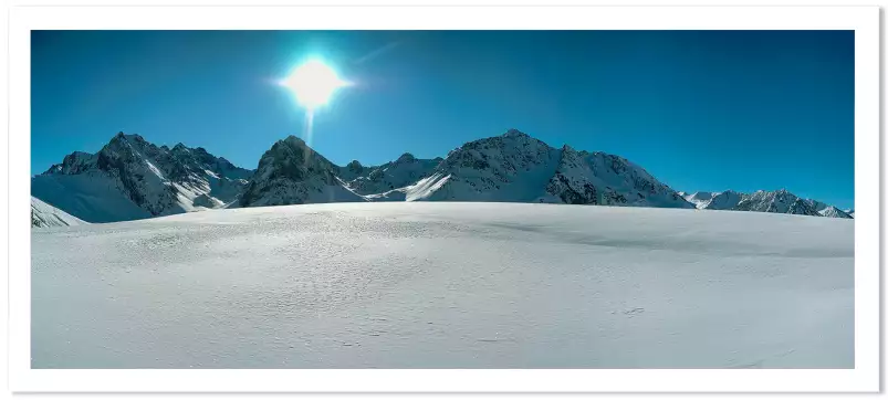 Photo panoramique des pyrénées - poster montagne
