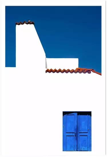 Bleu vacances - poster architecture