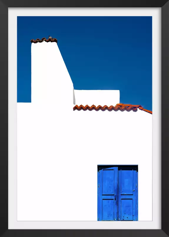 Bleu vacances - poster architecture