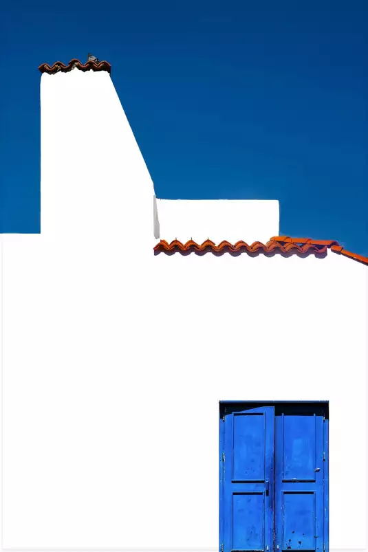 Bleu vacances - poster architecture