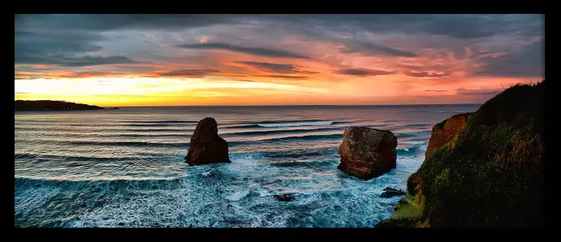 Hendaye les deux jumeaux - tableau océan