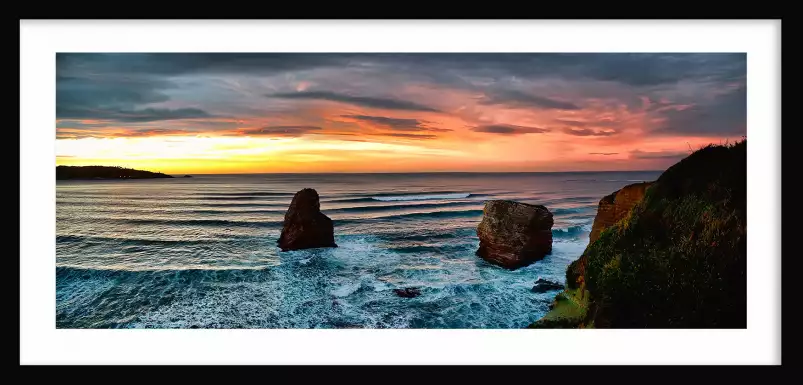 Hendaye les deux jumeaux - tableau océan