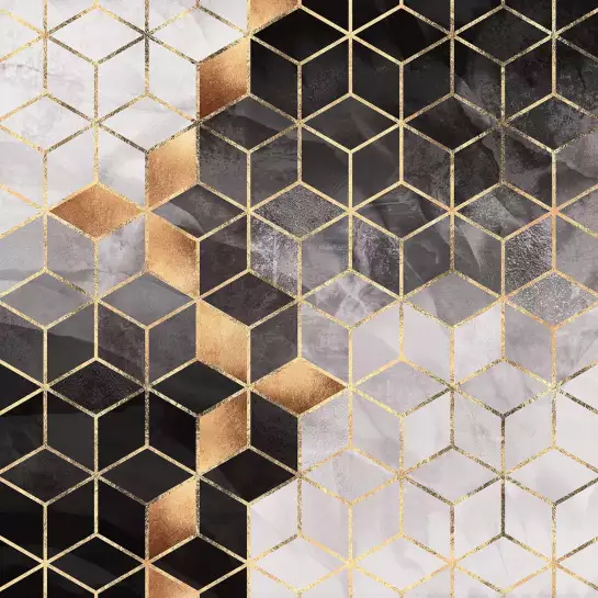 Cubes fumés - tableau 3d moderne