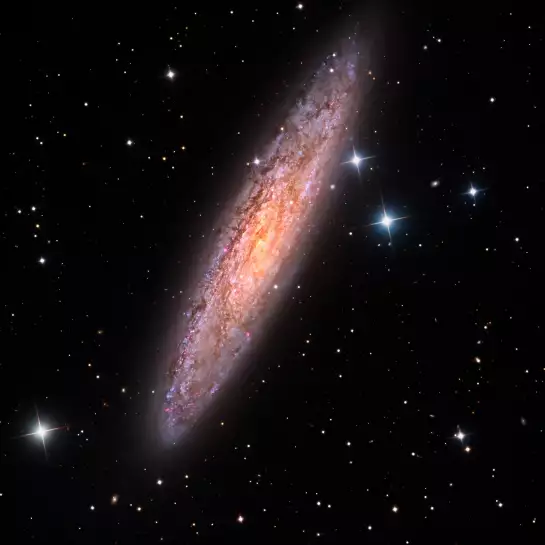 Galaxie sculptrice - affiche astronomie