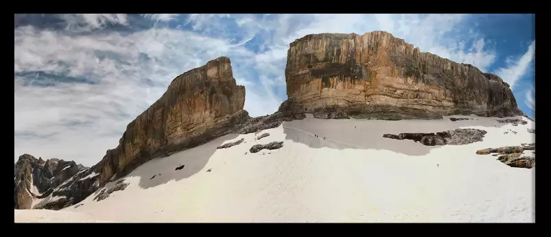 Phot panoramique Brèche de Roland - tableaux montagne