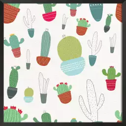 Cactus pot - cadre chambre enfant