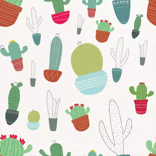 Cactus pot - cadre chambre enfant