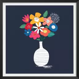 Bouquet - affiche fleurs