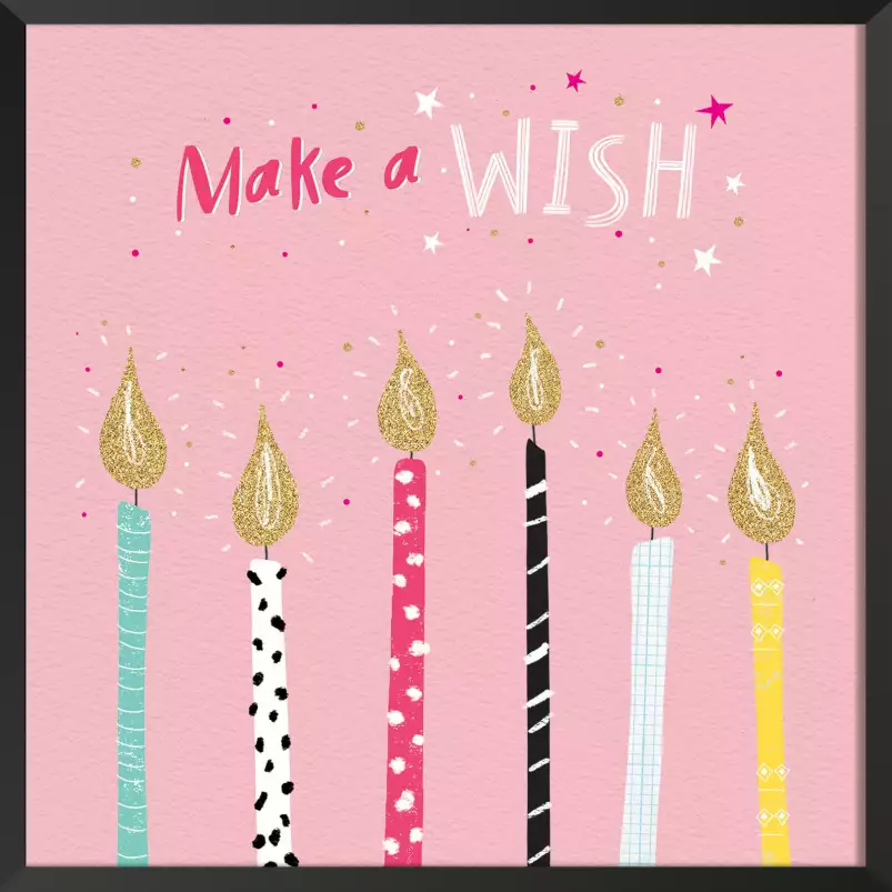 Make a wish - affiche enfant