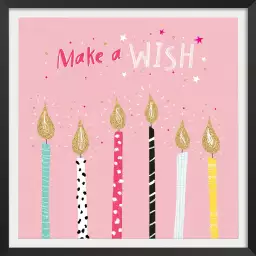 Make a wish - affiche enfant