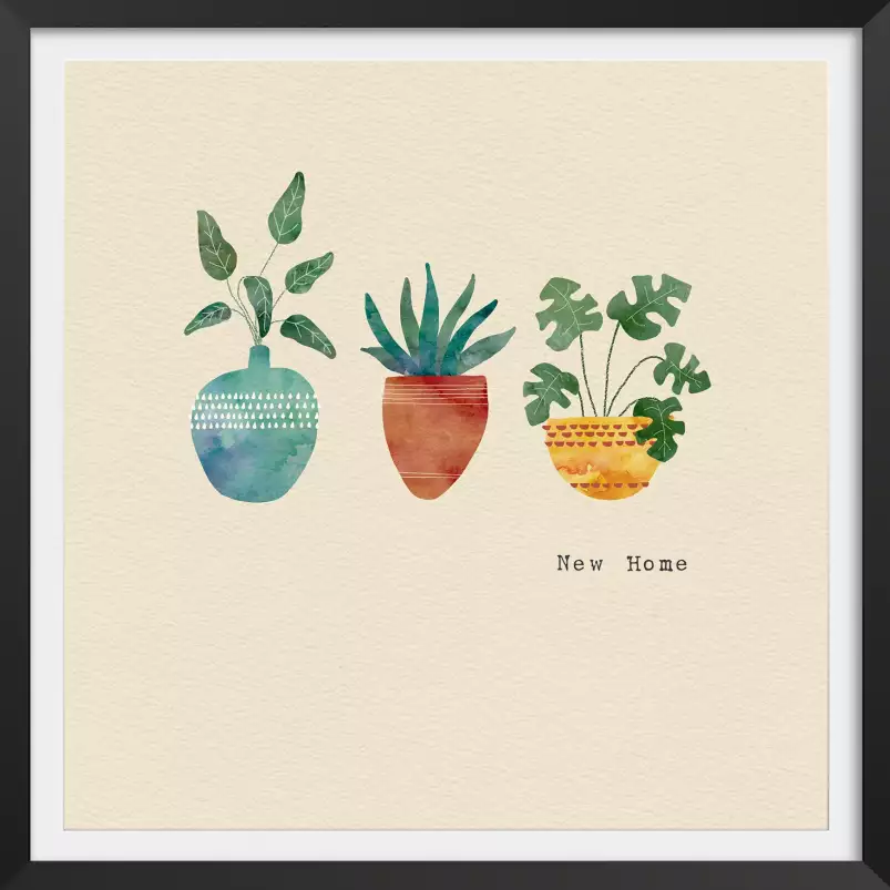 Succulentes baby - affiche enfant