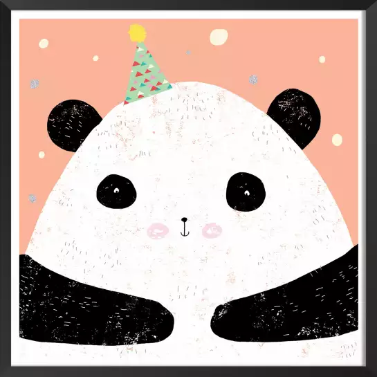 Panda birthday - affiche enfant