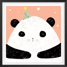 Panda birthday - affiche enfant