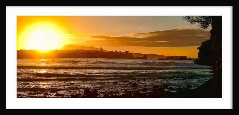 Photo sunset sur St Jean de Luz - paysages été