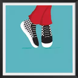 Sneackers - affiche enfant