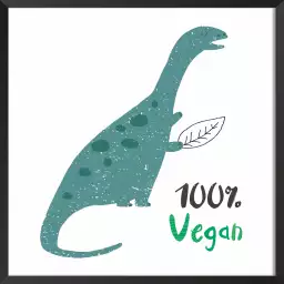 100% vegan - affiche enfant